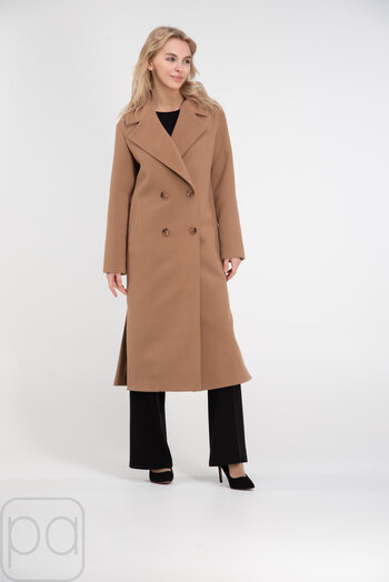 Класичне пальто довге MART колір кемел купити Чернівці