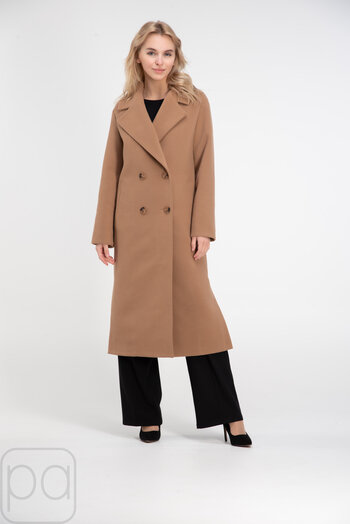 Класичне пальто довге MART колір кемел купити Чернівці 1