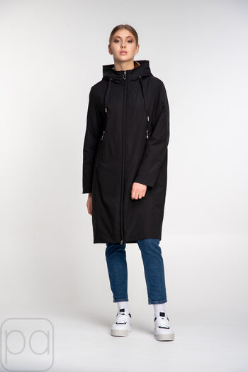 Куртка демисезонная с капюшоном SNOW-OWL цвет черный купить Львов 