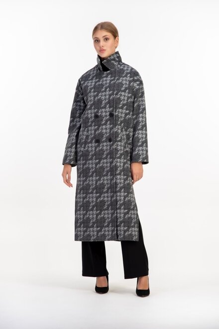 Стильное пальто с поясом VALENTIR цвет серый купить Луцк 