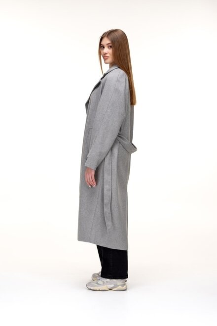 Пальто в стиле оверсайз URBAN WAY цвет серый светлый купить Сумы 1