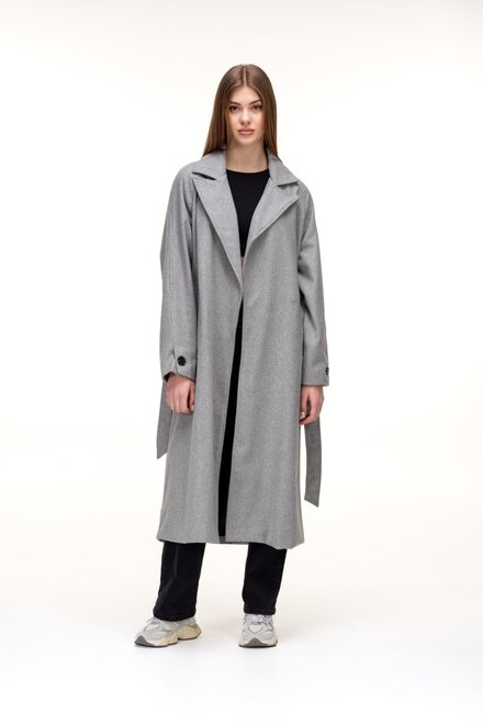 Пальто в стилі оверсайз URBAN WAY колір сірий світлий купити Суми 