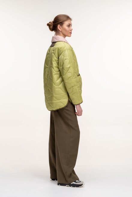 Двухсторонняя куртка с накладными карманами TORRIS цвет лайм купить Хуст 1