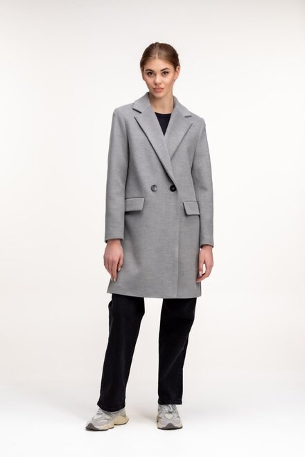 Короткое пальто ELVI цвет серый купить Черновцы 