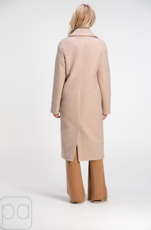 Двубортное пальто ниже колен MART цвет бежевый купить Луцк 3