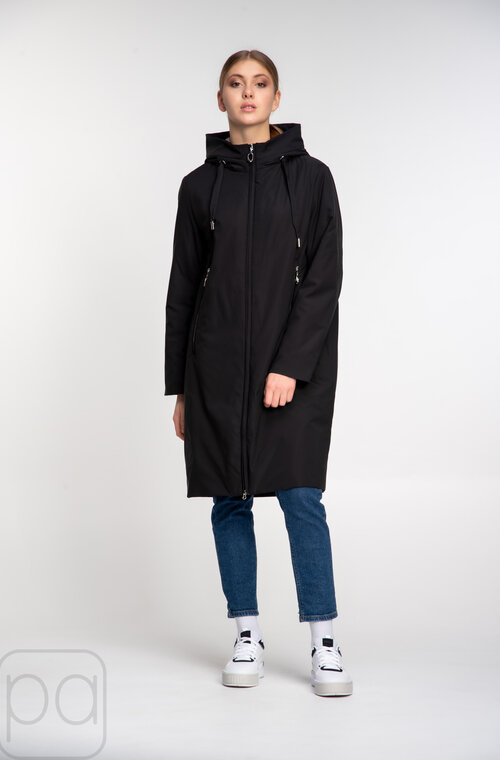 Куртка демисезонная с капюшоном SNOW-OWL цвет черный купить Львов 