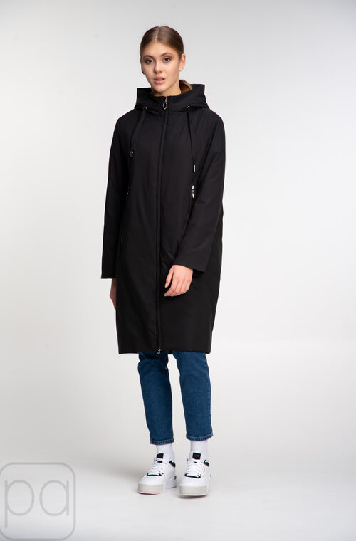 Куртка демисезонная с капюшоном SNOW-OWL цвет черный купить Львов 04