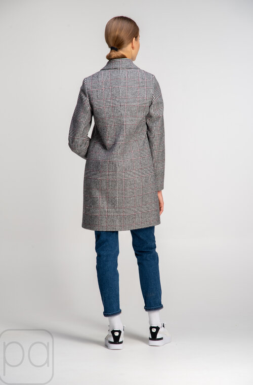 Пальто-пиджак двубортное прямое ANGL твид купить Запорожье 3