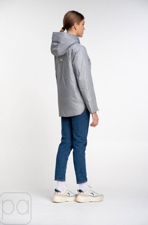Куртка з капюшоном SVIDNI колір сірий купити Суми 03