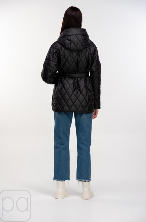 Куртка трансформер стеганная SNOW-OWL черный цвет купить Винница 04