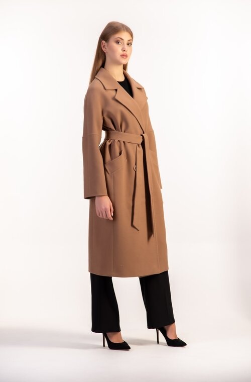 Кашемировое пальто длинное LORETTA цвет сафари купить Стрый 6