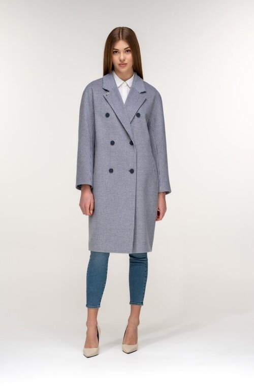Стильное пальто на весну ALBANTO цвет синий купить Сумы 2