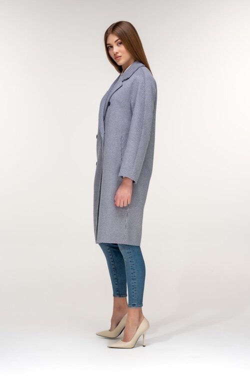 Стильное пальто на весну ALBANTO цвет синий купить Сумы 3