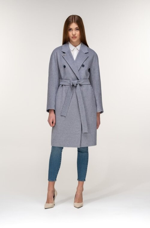 Стильное пальто на весну ALBANTO цвет синий купить Сумы 4