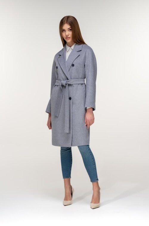 Стильное пальто на весну ALBANTO цвет синий купить Сумы 5