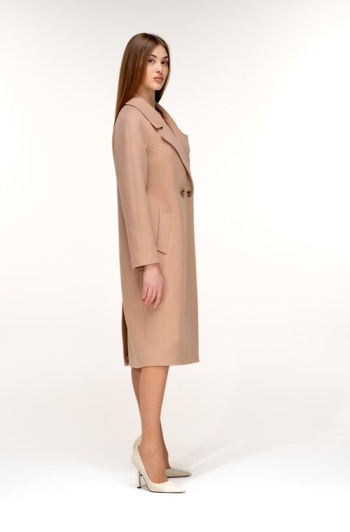 Пальто кашемірове класичне ALISA колір беж темний купити Херсон 3