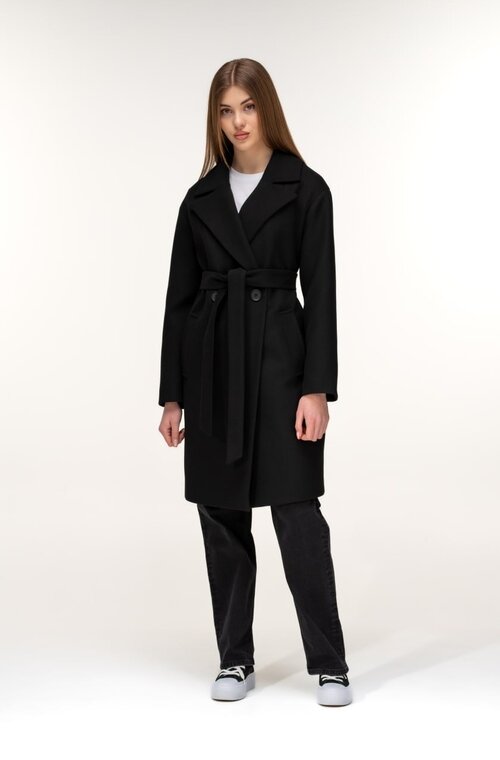 Коротке пальто чорне ALISA купити Одеса 5
