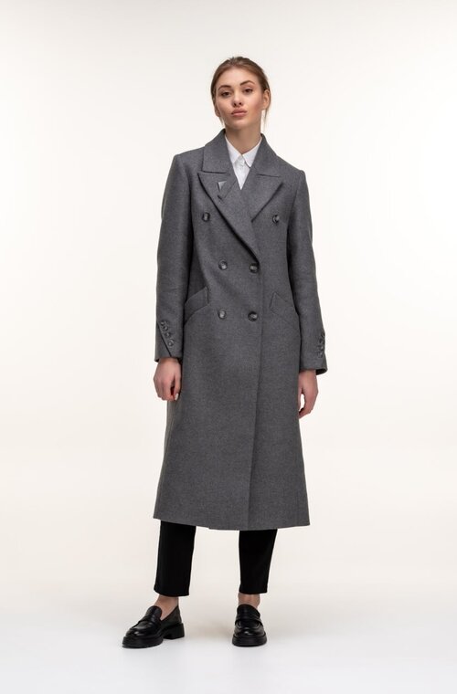 Довге пальто з вовни CORRERA колір сірий купити Луцьк 