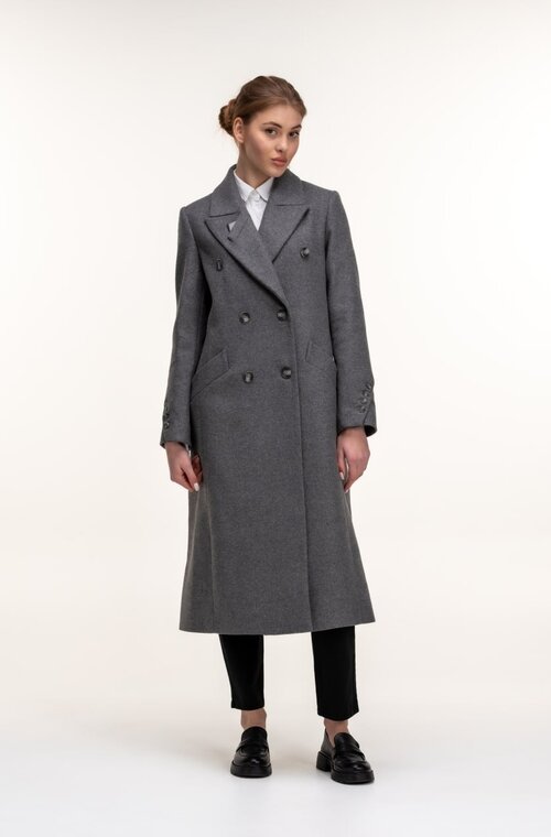 Довге пальто з вовни CORRERA колір сірий купити Луцьк 1