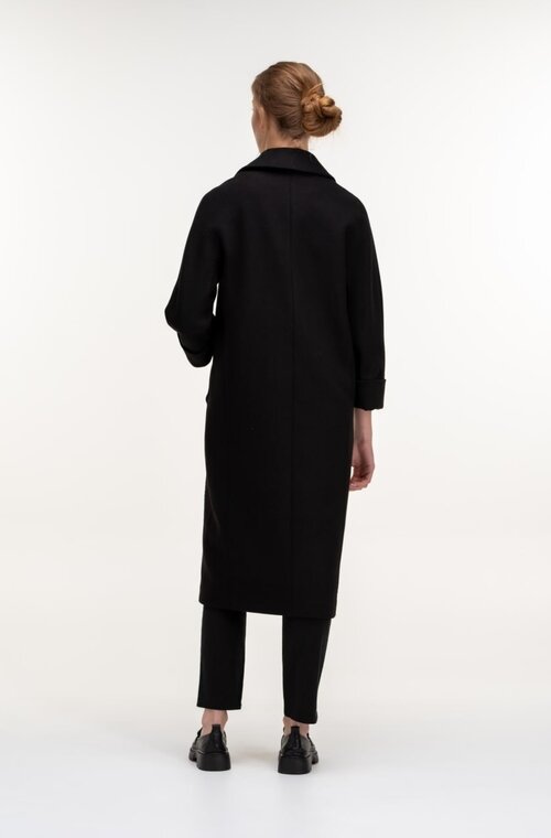 Пальто классическое двубортное KENT цвет черный купить Житомир 5