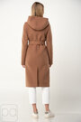 Пальто женское с капюшоном ANGL цвет Кэмел 02