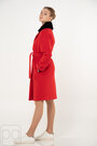 Пальто с мехом NINA VLADI цвет красный купить Хмельник 6