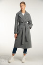 Свободное двубортное пальто на пуговицах ANGL серый цвет купить Луцк 2