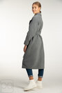 Свободное двубортное пальто на пуговицах ANGL серый цвет купить Луцк 5