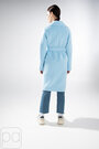 Кашемировое пальто двубортное MART голубой цвет купить Херсон 2