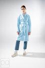 Кашемировое пальто двубортное MART голубой цвет купить Херсон 3