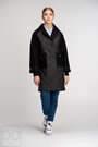 Стеганая куртка комбинированная SVIDNI цвет черный купить Ровно