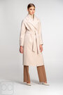 Классическое длинное пальто с поясом NINA VLADI бежевый цвет купить Черкассы 2