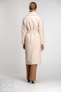 Класичне довге пальто з поясом NINA VLADI бежевий колір купити Черкаси 3