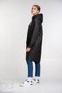 Куртка з накладними кишенями стьобана SVIDNI чорний колір купити Одеса 02