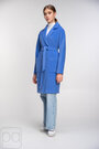 Пальто кашемірове на весну з поясом NINA VLADI колір лаванда купити Калуш 04