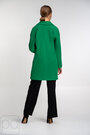 Демісезонне пальто коротке з поясом NINA VLADI зелений колір купити Черкаси 03