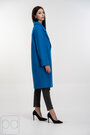Пальто середньої довжини з поясом ELVI колір синій купити Чернігів 03