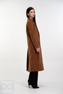 Пальто довге з поясом ELVI колір карамель купити Рівне 03
