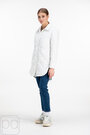 Куртка рубашка стеганная DITA цвет белый купить Львов 01