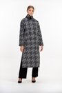 Стильное пальто с поясом VALENTIR цвет серый купить Луцк 3