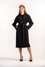 Пальто кашемировое с поясом LORETTA цвет черный купить Лубны 2