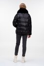 Короткая зимняя куртка с мехом PANGMILLION цвет черный купить Полтава 4