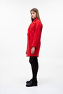 Короткое двубортное пальто NINA VLADI цвет красный купить Полтава 2