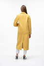 Довге пальто з поясом демісезон ELVI колір жовтий купити Вінниця 3