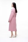 Длинное пальто шерстяное ELVI цвет розовый купить Днепр 3