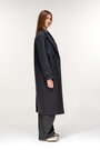 Длинное двухбортное пальто ELVI серый темный купить Умань 3