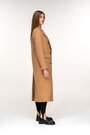 Классическое приталенное пальто с поясом ELVI цвет песок купить Николаев 2