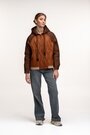 Короткая стеганная куртка FASHION цвет коричневый купить Тернополь 