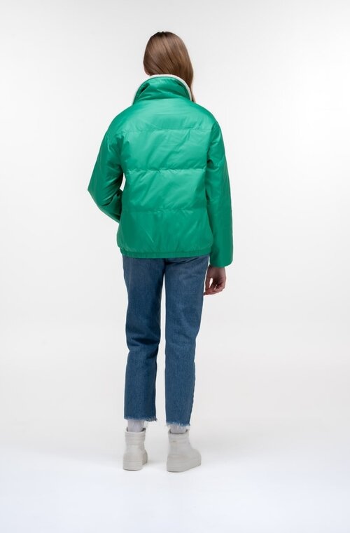 Весняна куртка коротка PANGMILLION колір зелений купити Київ 2