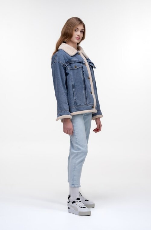 Коротка джинсова куртка весняна VIVILONA купити Луцьк 1
